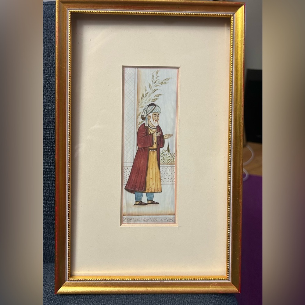 Mughal Miniature Portrait of Sayyid Muzaffar